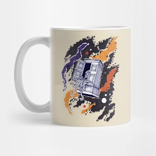 CTHULHU FLYING THROUGH SPACE IN A WARDROBE Mug